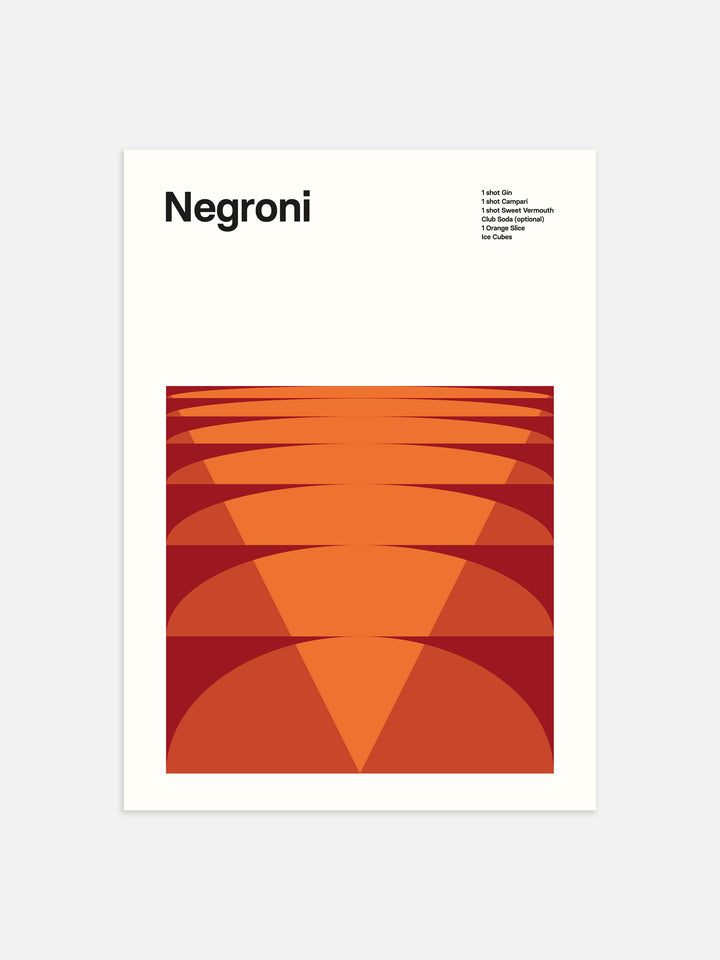 Negroni Poster | Art Print | Derrick Details