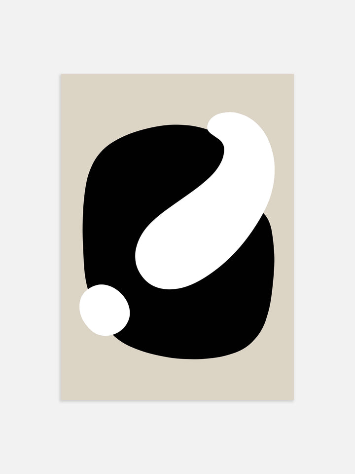 Soft Shapes One Art Print | Art Print | Derrick Details