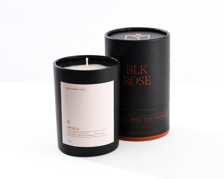 Angela Blk Rose Candle | Candles | Derrick Details