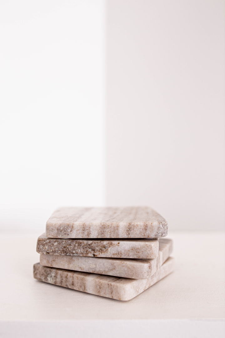 Marble Coasters (set of 4) | Coasters | Derrick Details