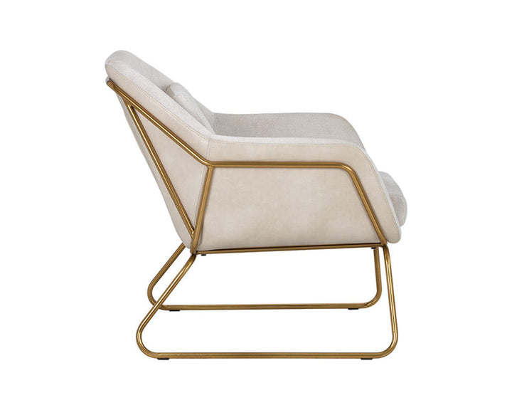 Watts Lounge Chair - Gold | Lounge Chair | Derrick Details