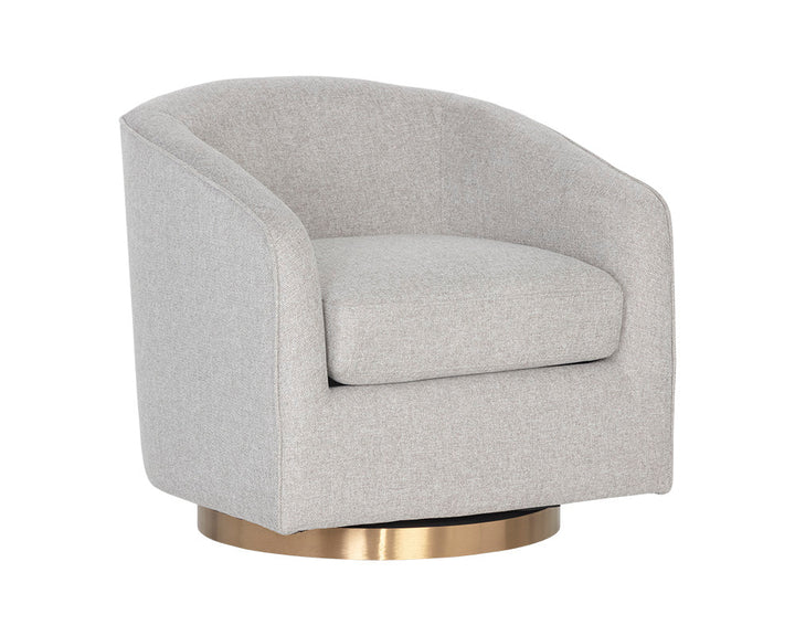 Hazel Swivel Lounge | Lounge Chair | Derrick Details