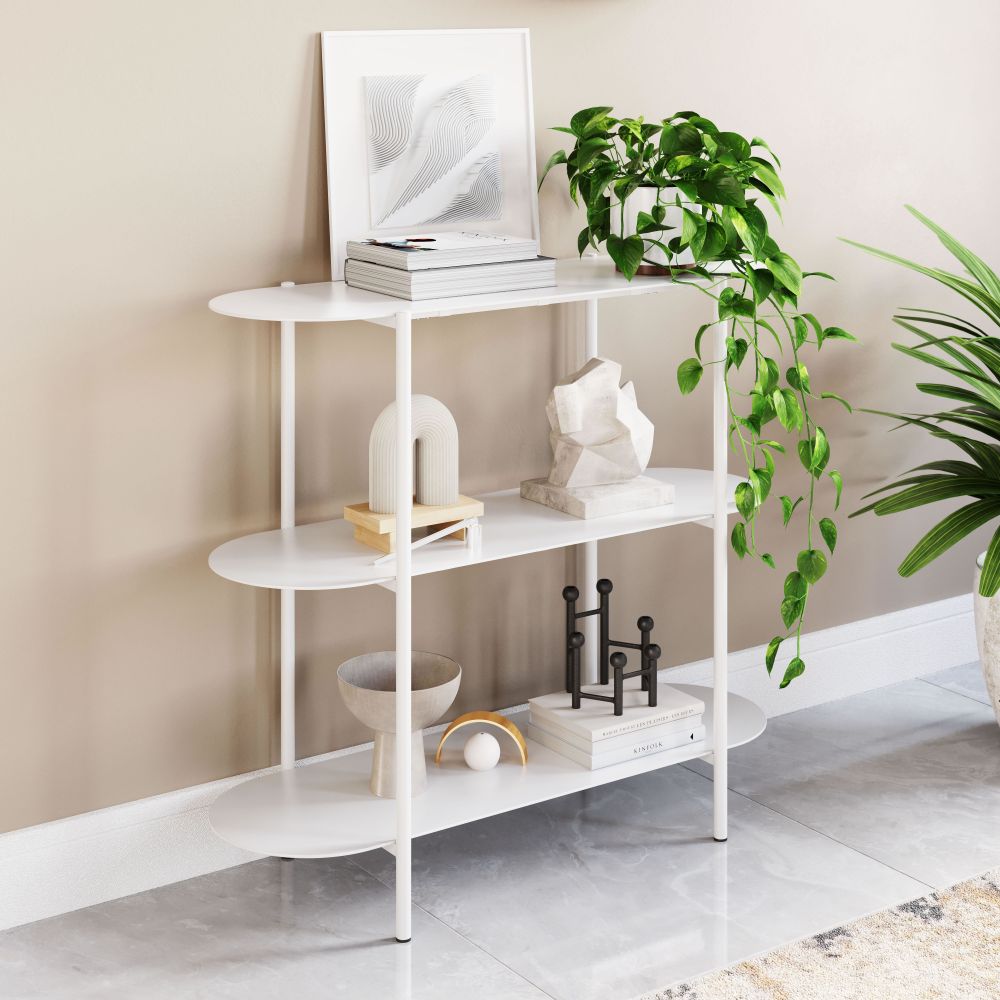 Tre Console Table White | Console Table | Derrick Details