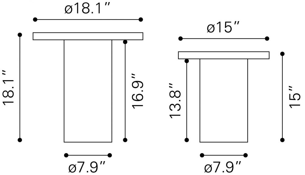 Fenith Table Set | Accent Table | Derrick Details