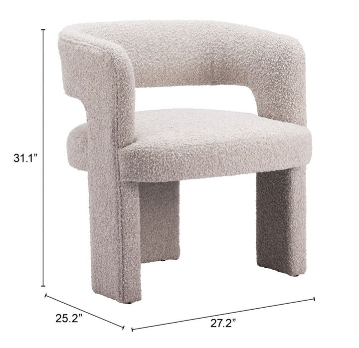 Java Accent Chair Sandy Beige | Lounge Chair | Derrick Details