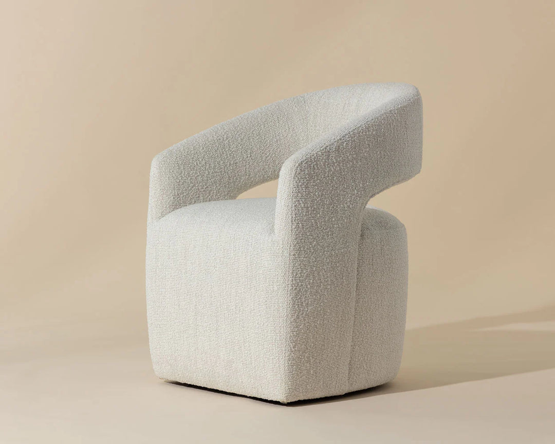 Lloret Wheeled Dining Armchair | Lounge Chair | Derrick Details