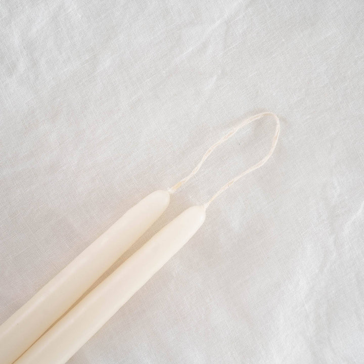 Taper Candles - Pair Ivory