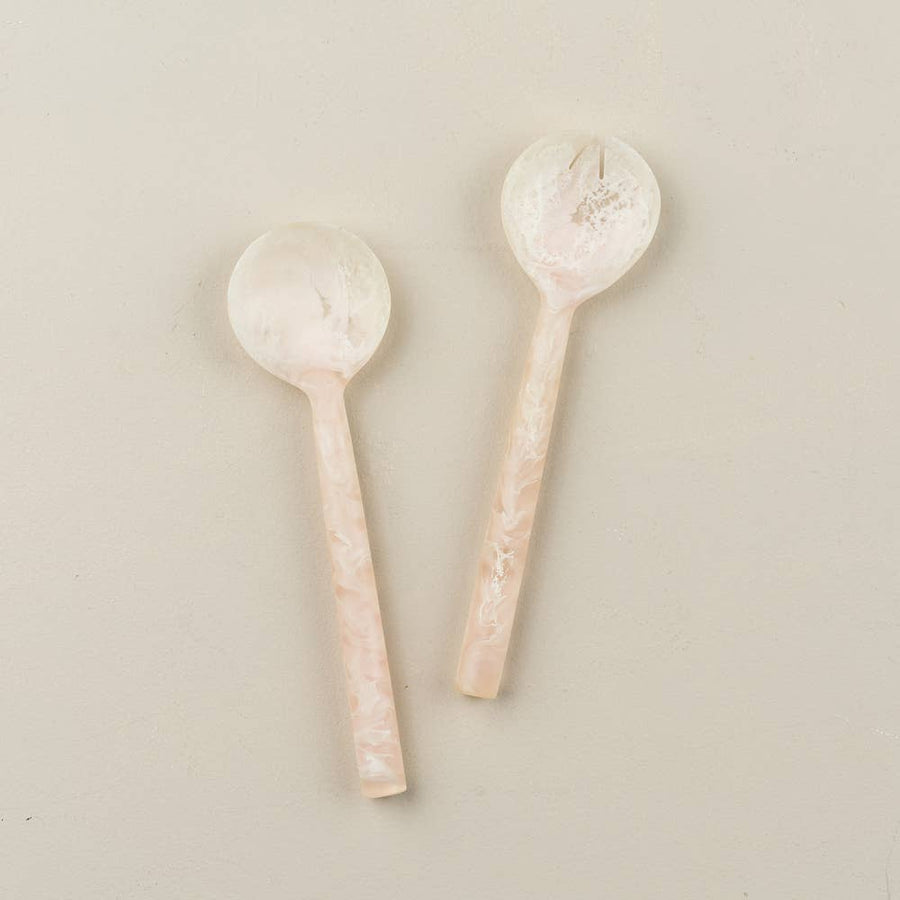 Flow Salad Servers | Peach Blush |  | Derrick Details