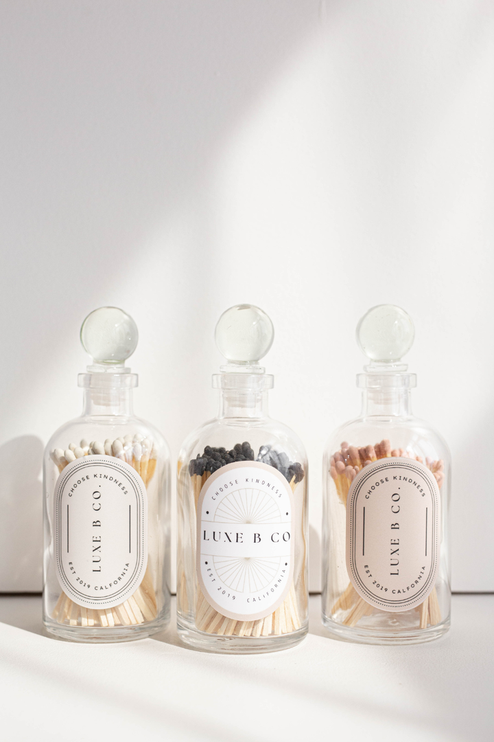 Match Bottles White by Luxe B Co.