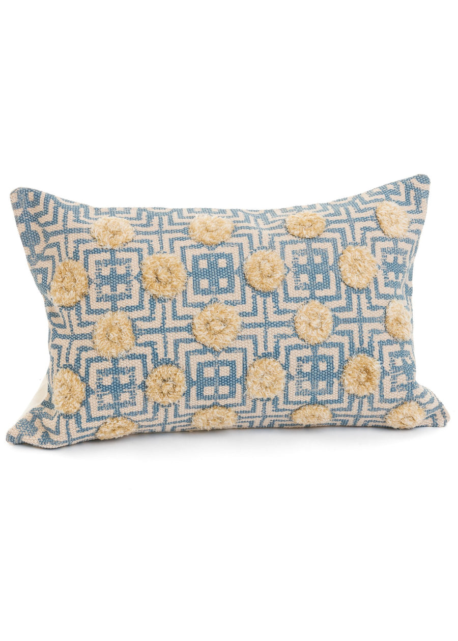Blue Printed Pillow | Pillow | Derrick Details