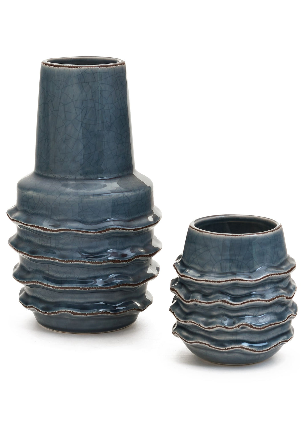 Ruffle Ceramic Vase | Vase | Derrick Details