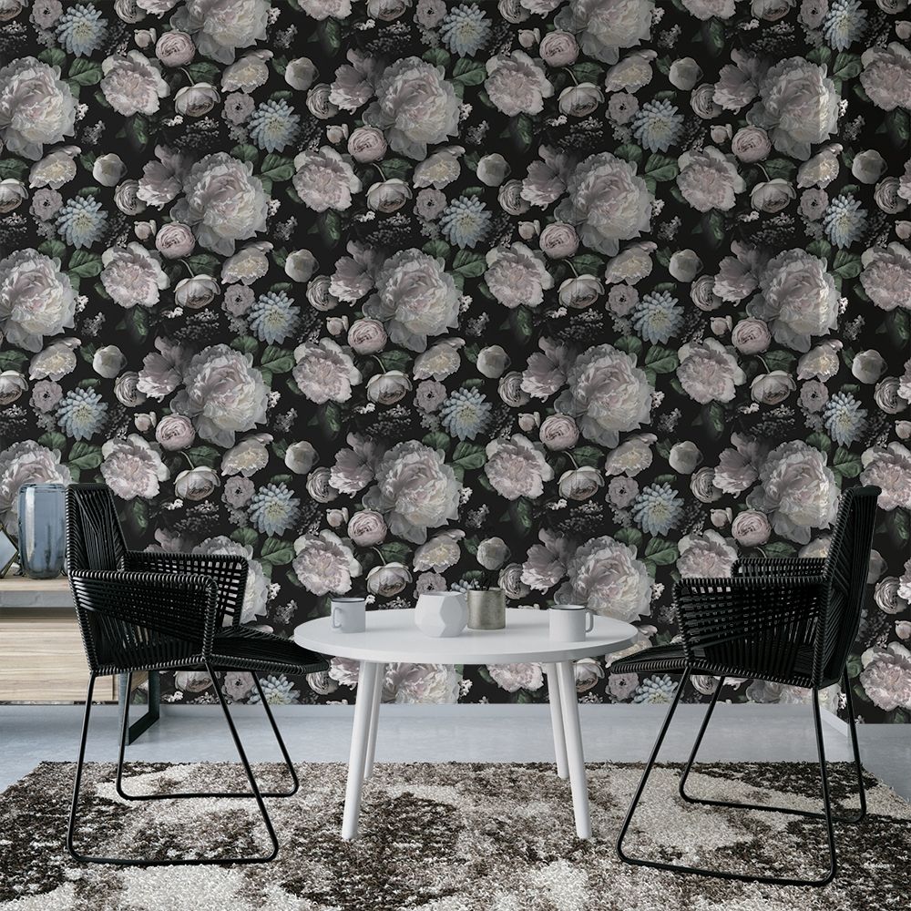 Moody Floral Peel & Stick Wallpaper | Wallpaper | Derrick Details